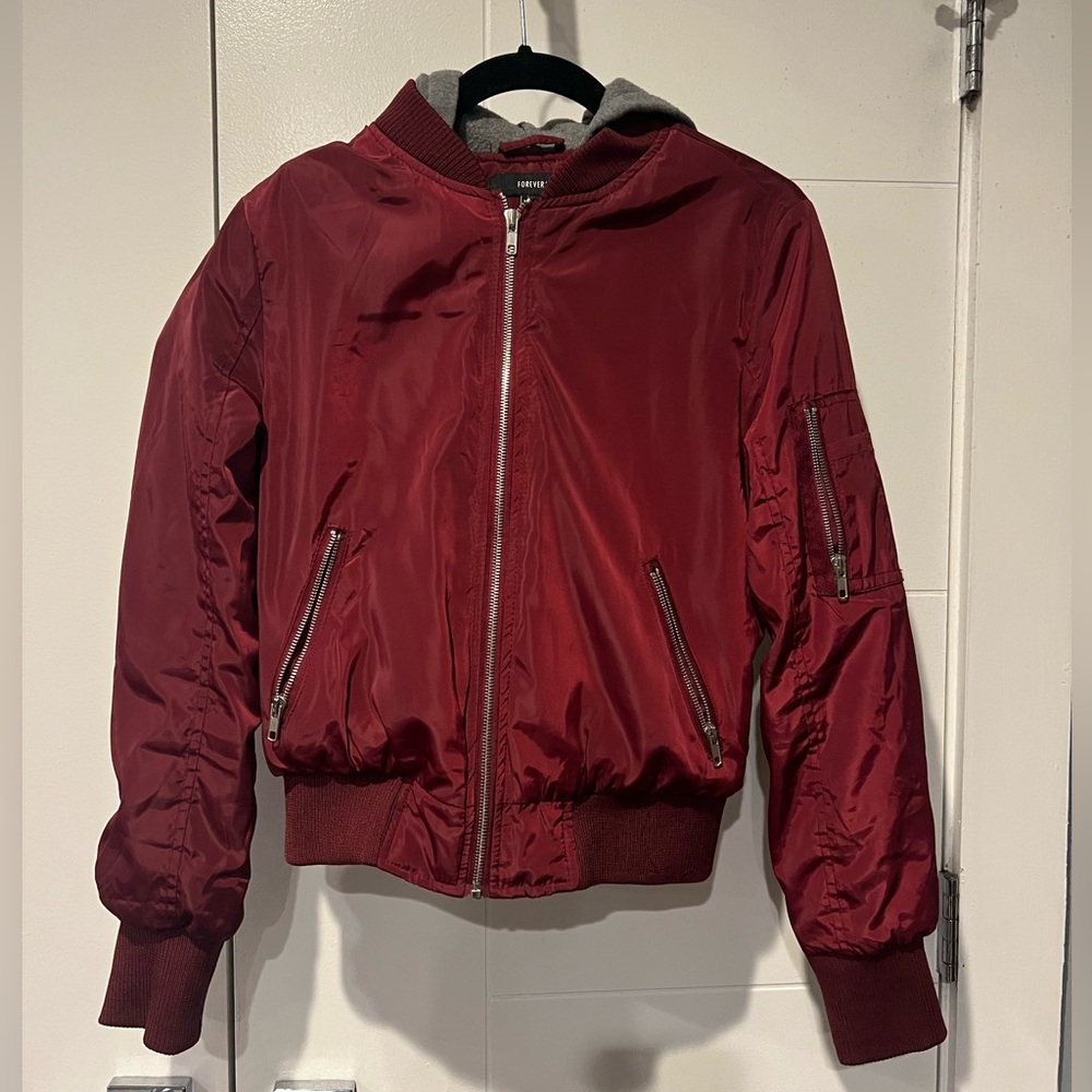 Cropped Bomber Jacket - image 1